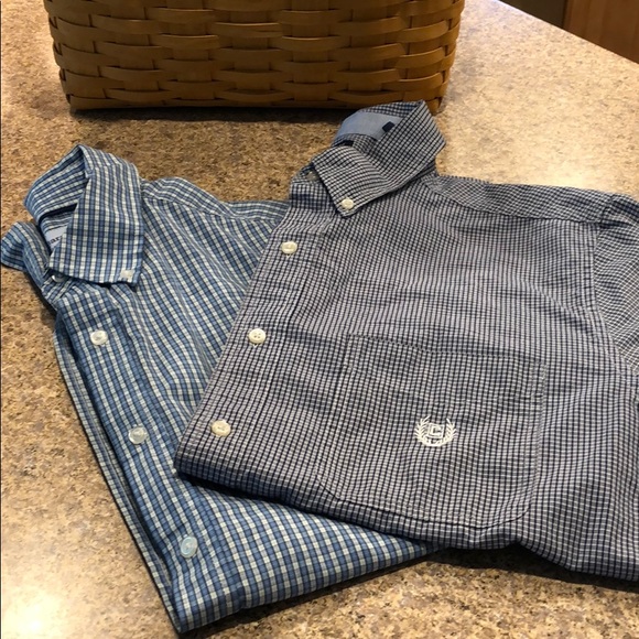 See Description For Brands Other - Bundle of 2 Mens Short Sleeve Button Down Shirts